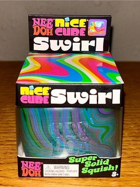 New Schylling NeeDoh Nice Cube Swirl